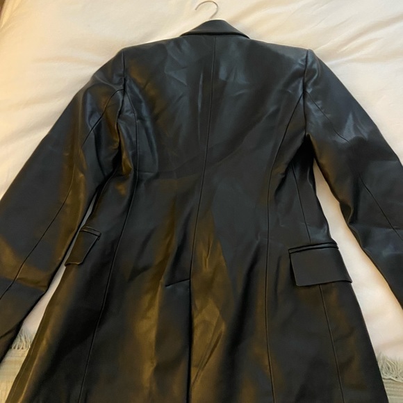 Zara Faux Leather Blazer - Picture 4 of 4